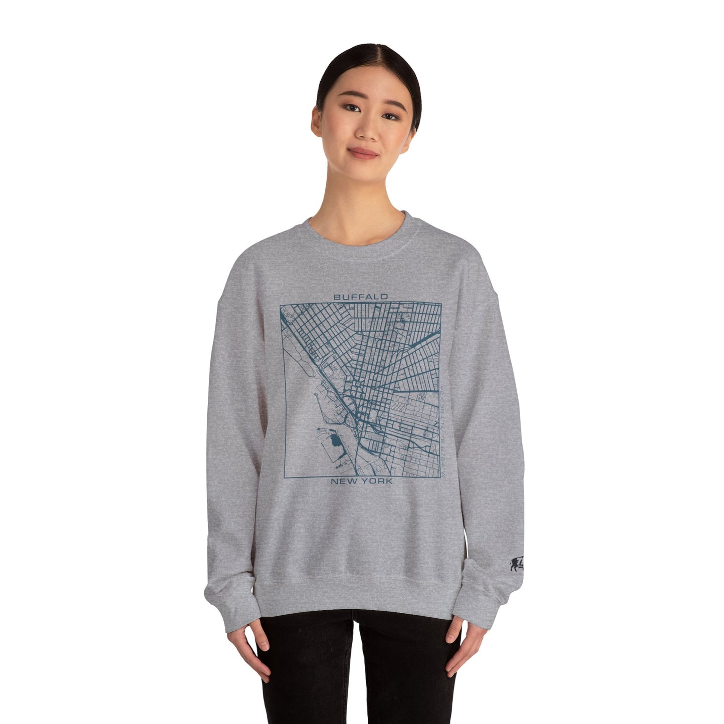716 Supply Co. | Buffalo Street Map Crewneck Sweatshirt