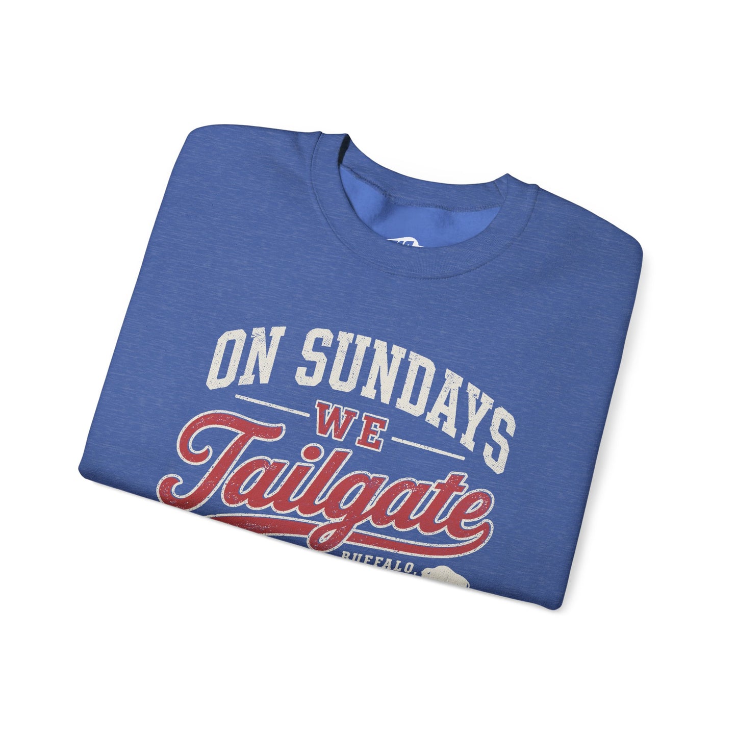 716 Supply Co. | On Sundays We Tailgate Game Day Crewneck Sweatshirt