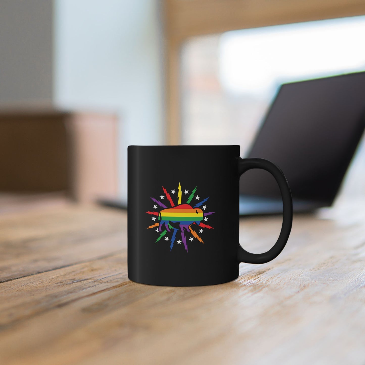 716 Supply Co. | Buffalo Pride Starburst 11oz Black Mug