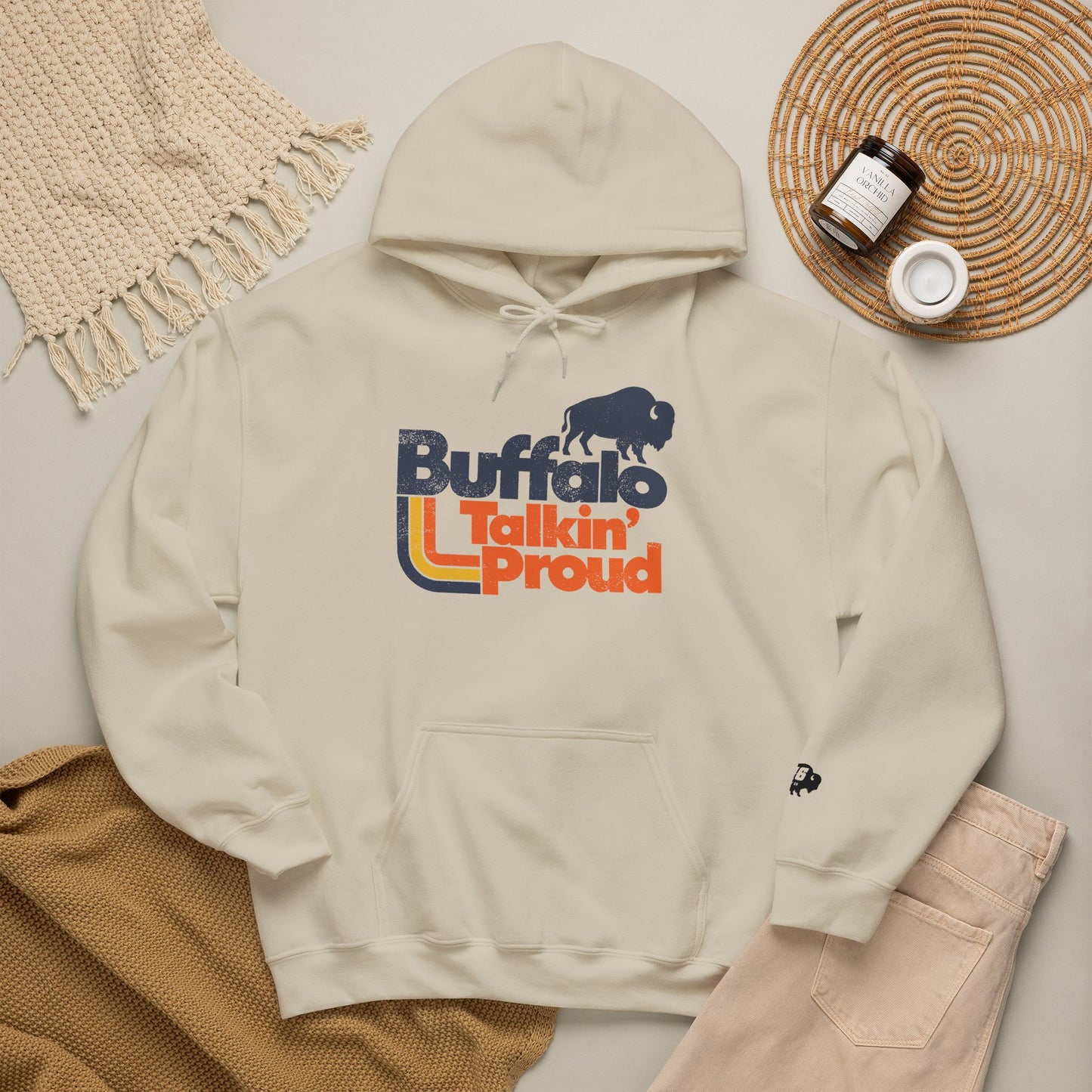 716 Supply Co. | Buffalo Talkin' Proud Retro 70's Hoodie
