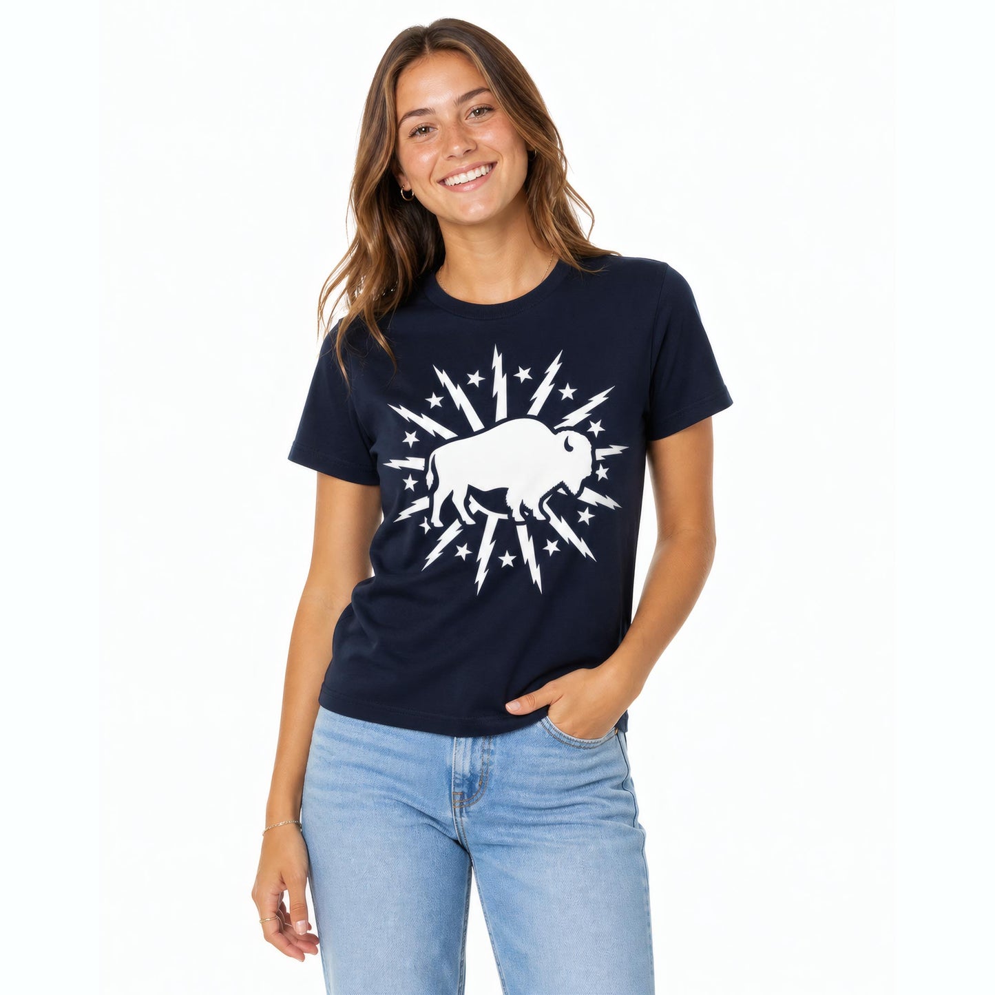 716 Supply Co. | Buffalo Starburst Navy Tee