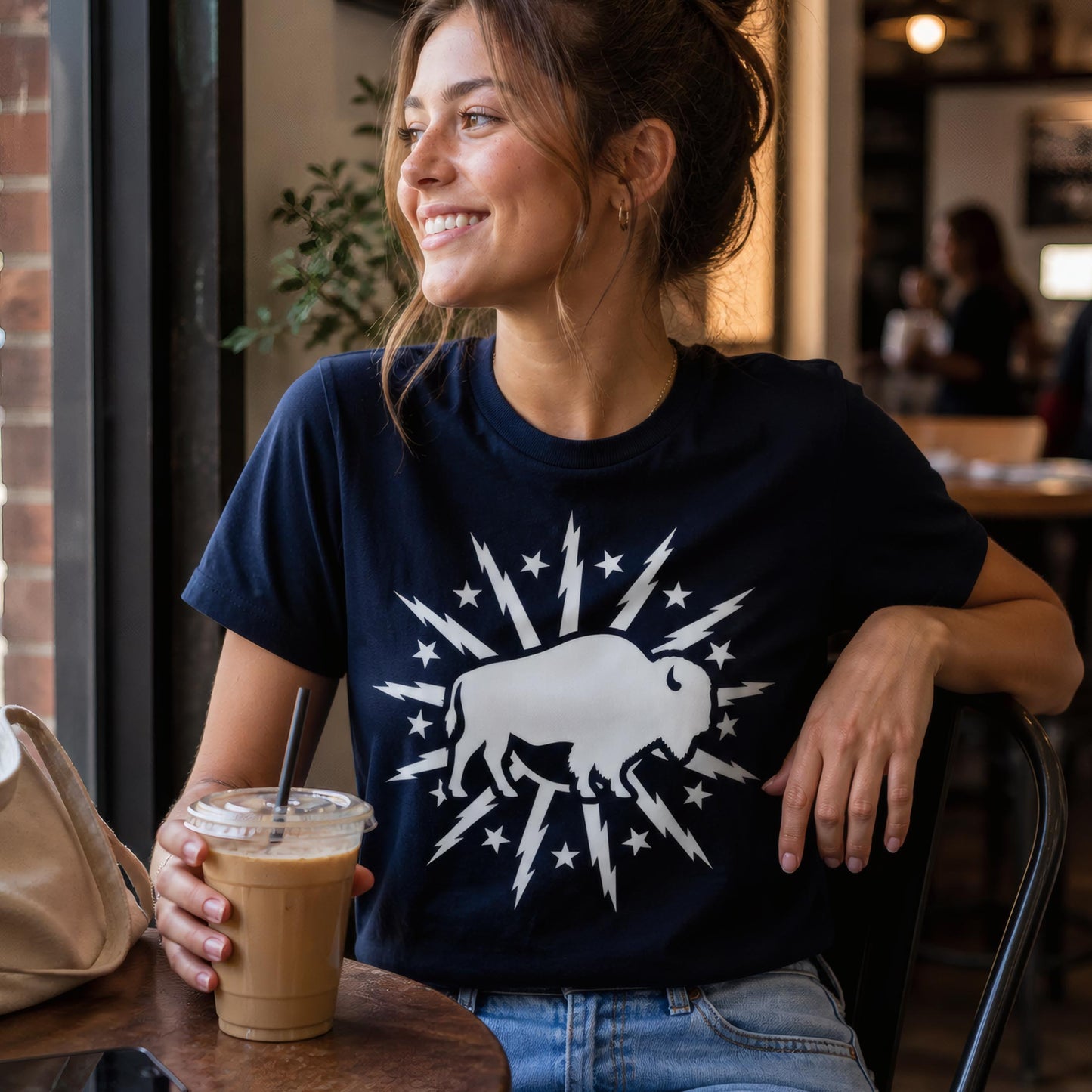 716 Supply Co. | Buffalo Starburst Navy Tee