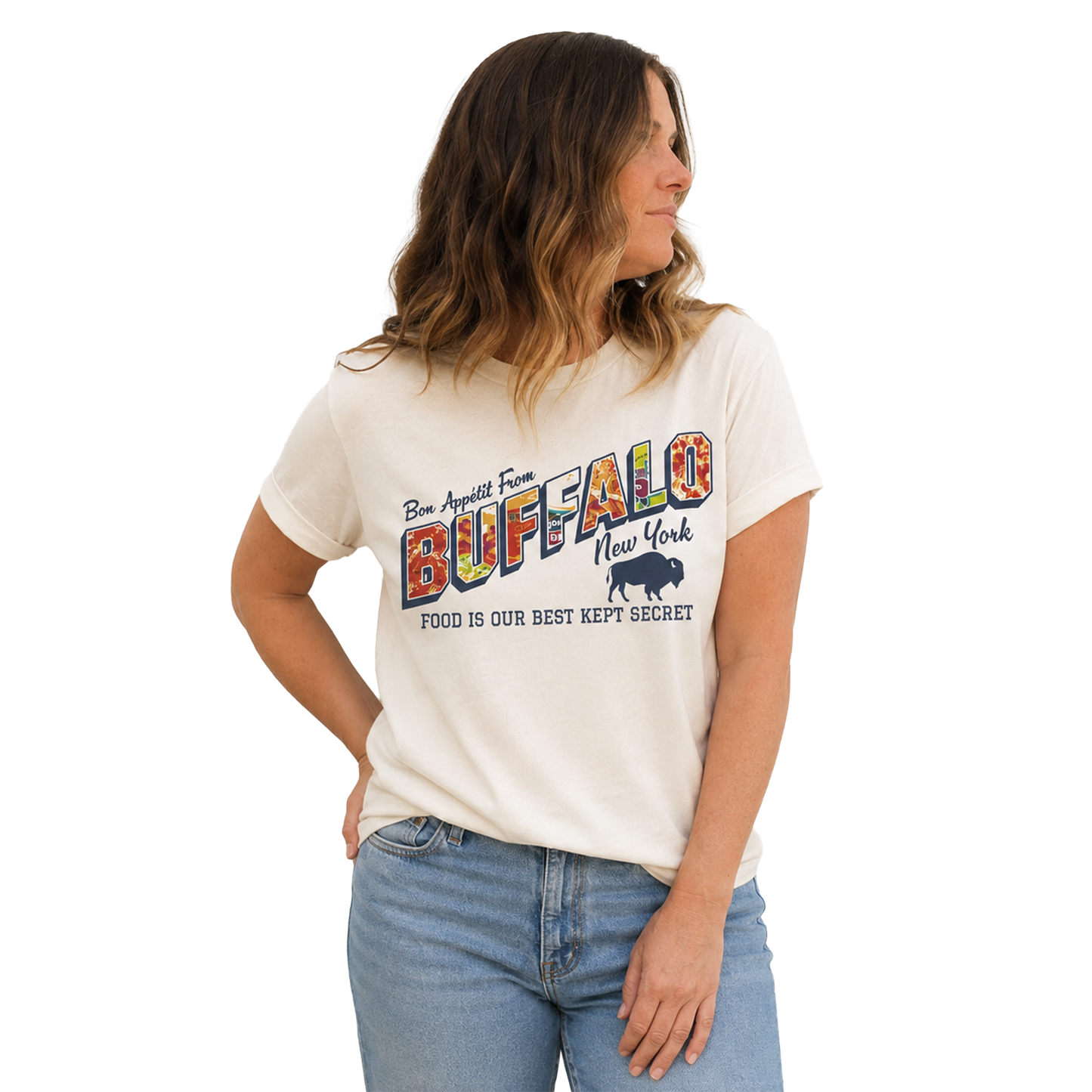 716 Supply Co. | Bon Appetite Buffalo Food Postcard Tee