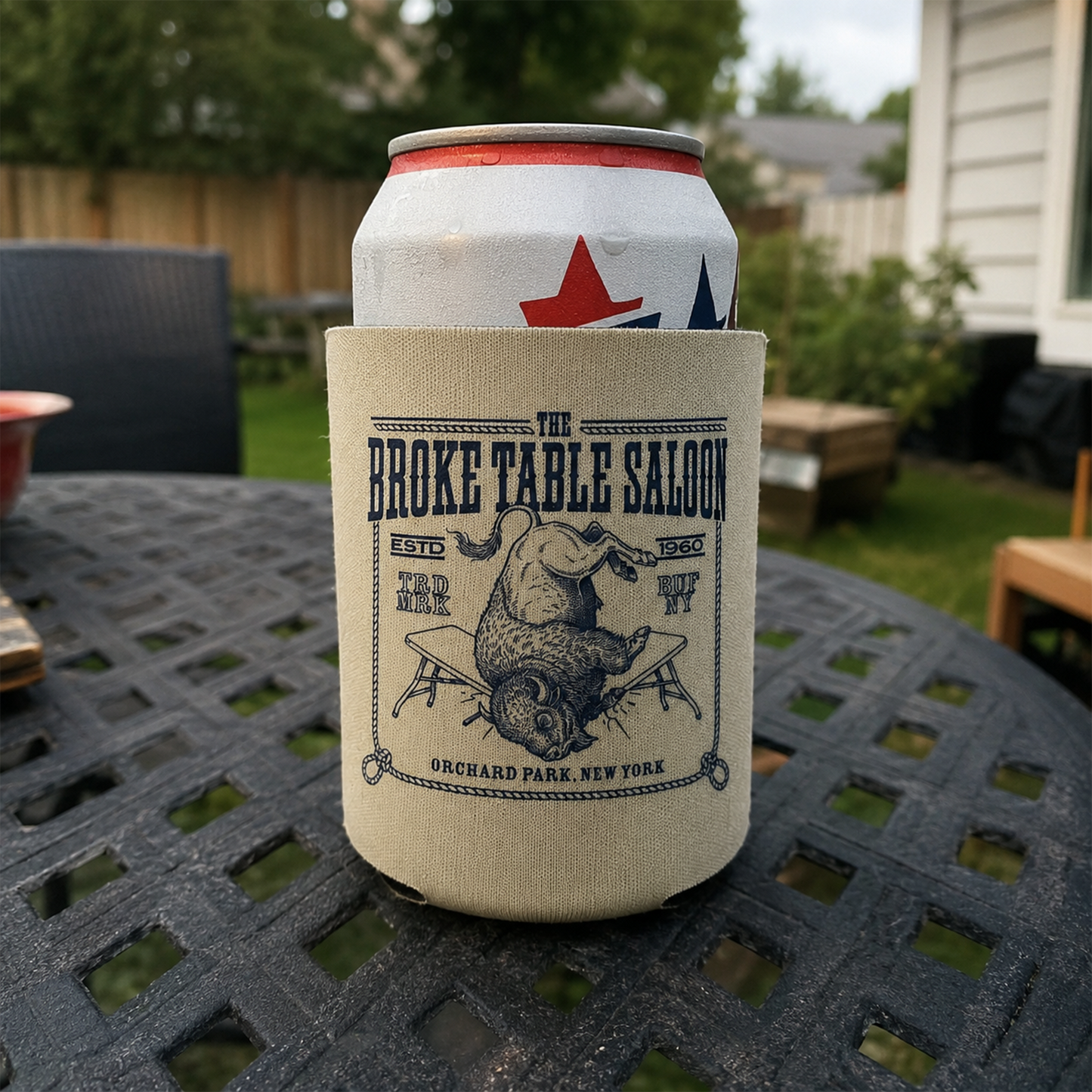 716 Supply Co. | The Broke Table Saloon Game Day Fan Can Cooler