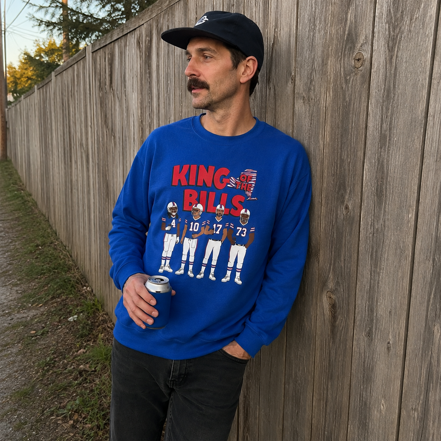 716 Supply Co. | King of The Bills Game Day Crewneck Sweatshirt