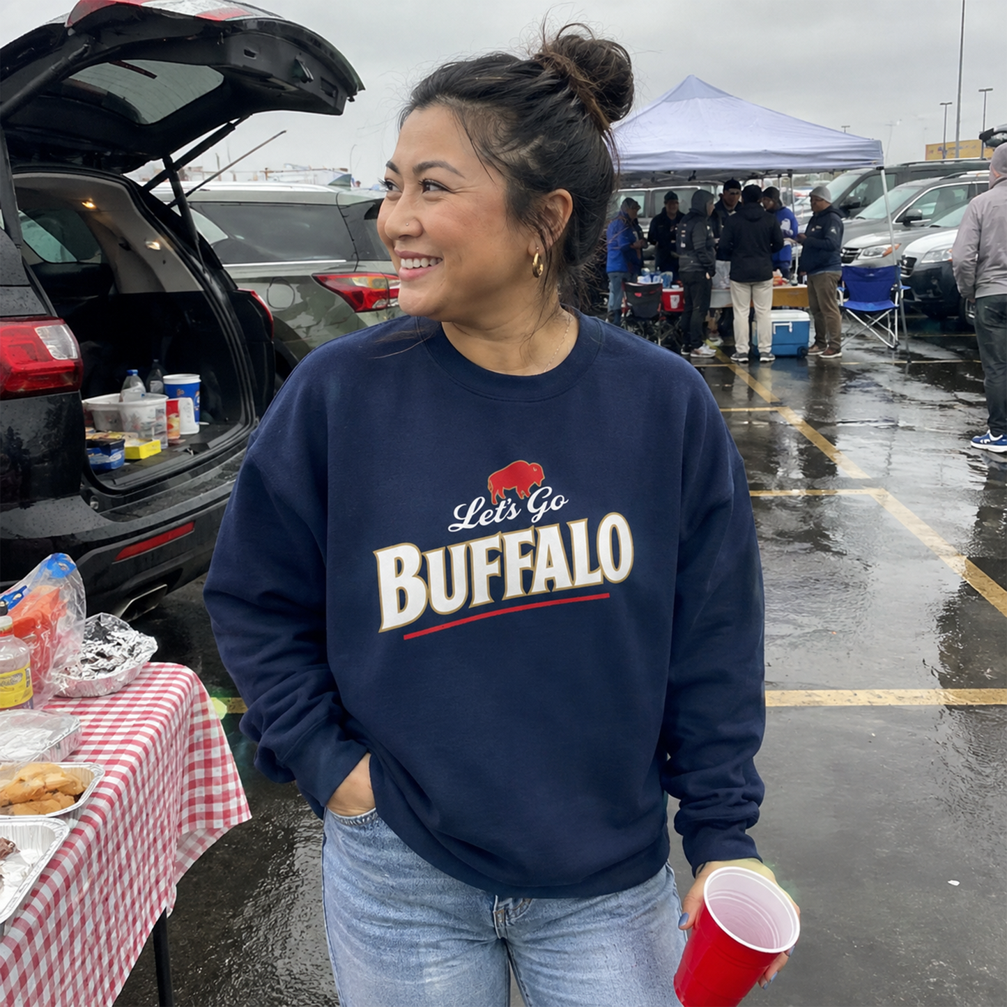 716 Supply Co. | Let's Go Buffalo Game Day Crewneck Sweatshirt