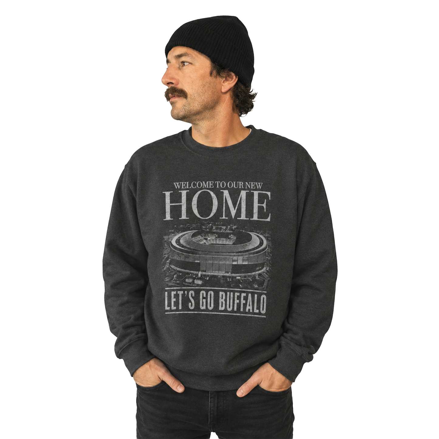 716 Supply Co. | Welcome To Our New Home, Game Day Stadium Crewneck Sweatshirt