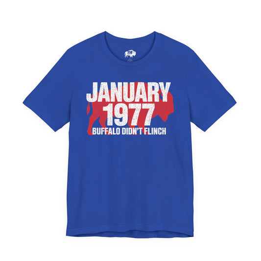 716 Supply Co. | January 1977 Buffalo Didn't Flinch Tee