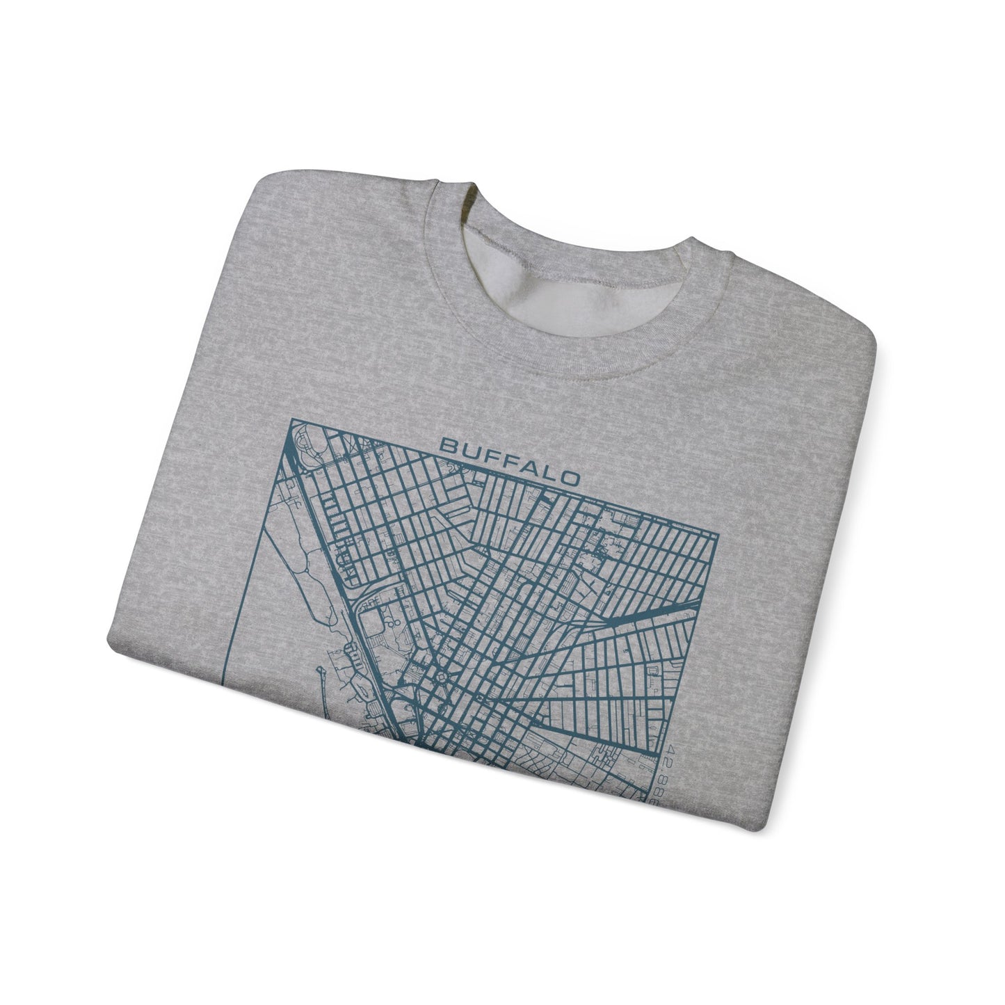 716 Supply Co. | Buffalo Street Map Crewneck Sweatshirt