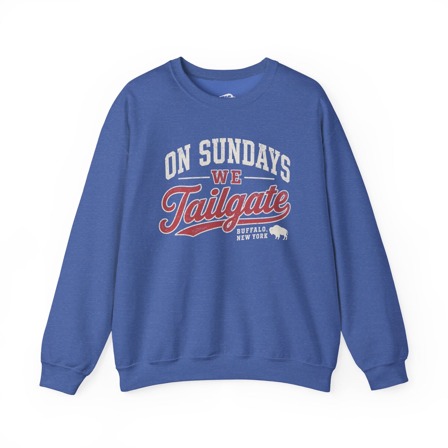716 Supply Co. | On Sundays We Tailgate Game Day Crewneck Sweatshirt